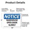 Signmission Warehouse Open Door Slowly, 10 in W x Rectangle, Plastic OS-2PACK-NS-P-710-L-18900 - alternate 6